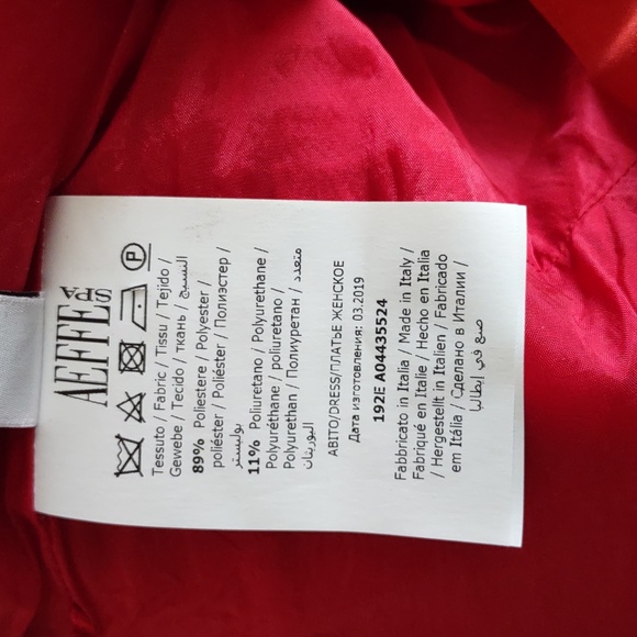 Moschino Size 4 Sleeveless Lace Up Front Zip Red Dress - Picture 11 of 13